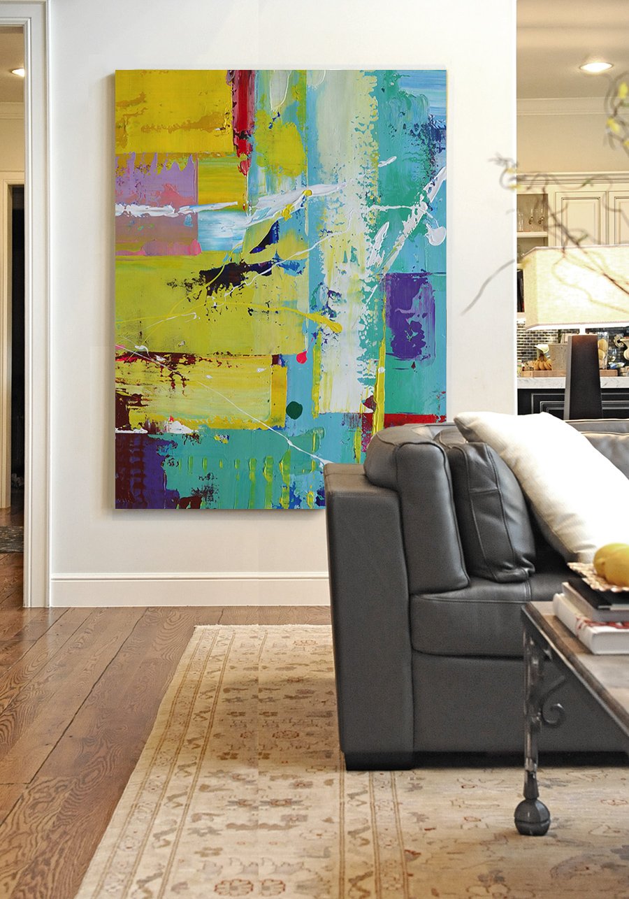 Palette Knife Contemporary Art #L3B - Click Image to Close